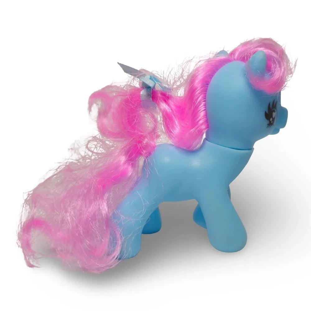 Gi Go‎ Toy Figure Unicorn Pony Blue Pink Bee Tattoo Vintage Good